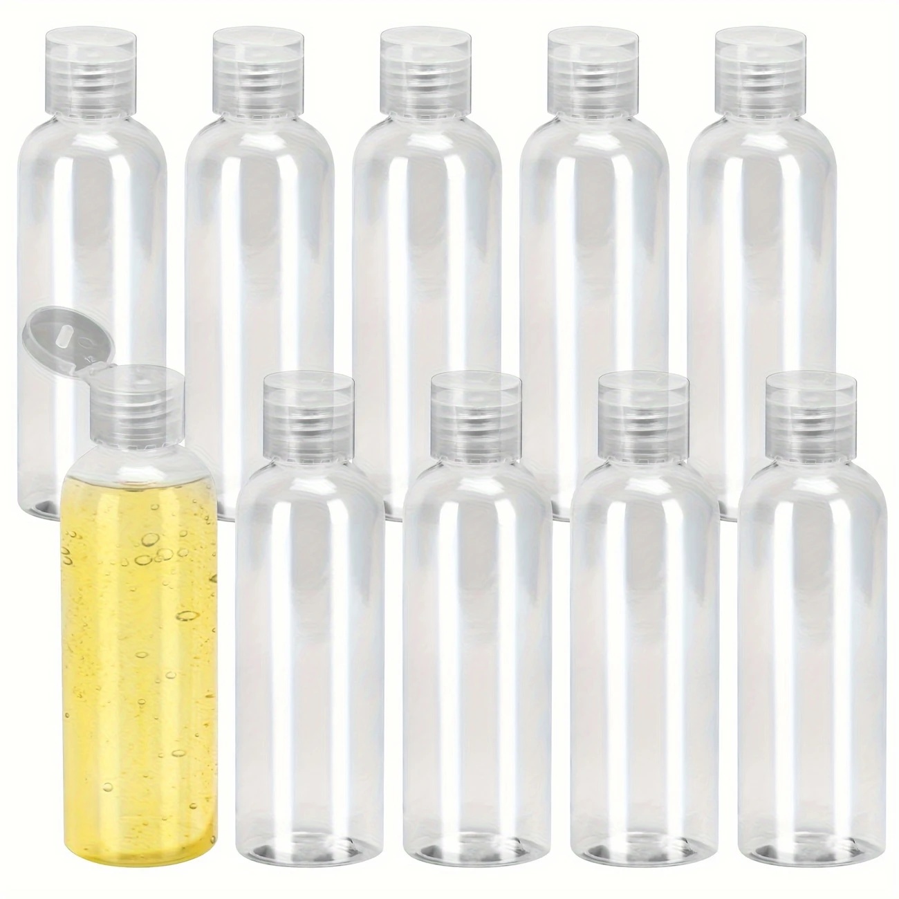 Dry Shampoo Travel - Botellas de plástico para apretar, tapa