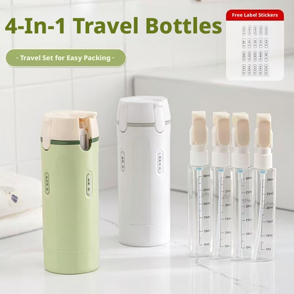 Dry Shampoo Travel - 4 Botellas de Viaje Giratorias 4