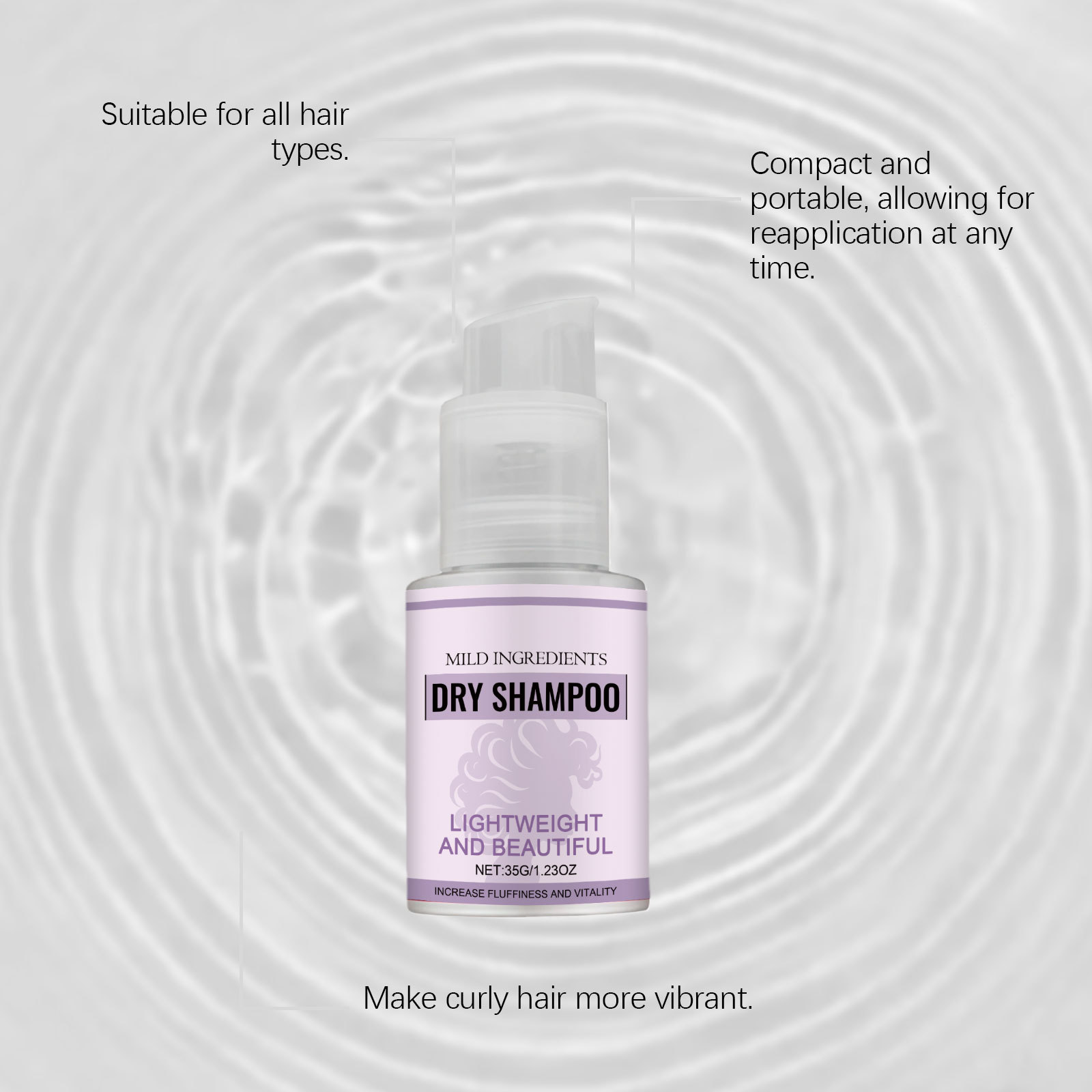 Champú Seco Portátil, Control  - Dry Shampoo Travel reseña y precio