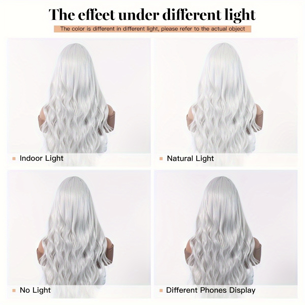 Peluca de fibra sintética de l - Hair Care Wavy Hair reseña y precio