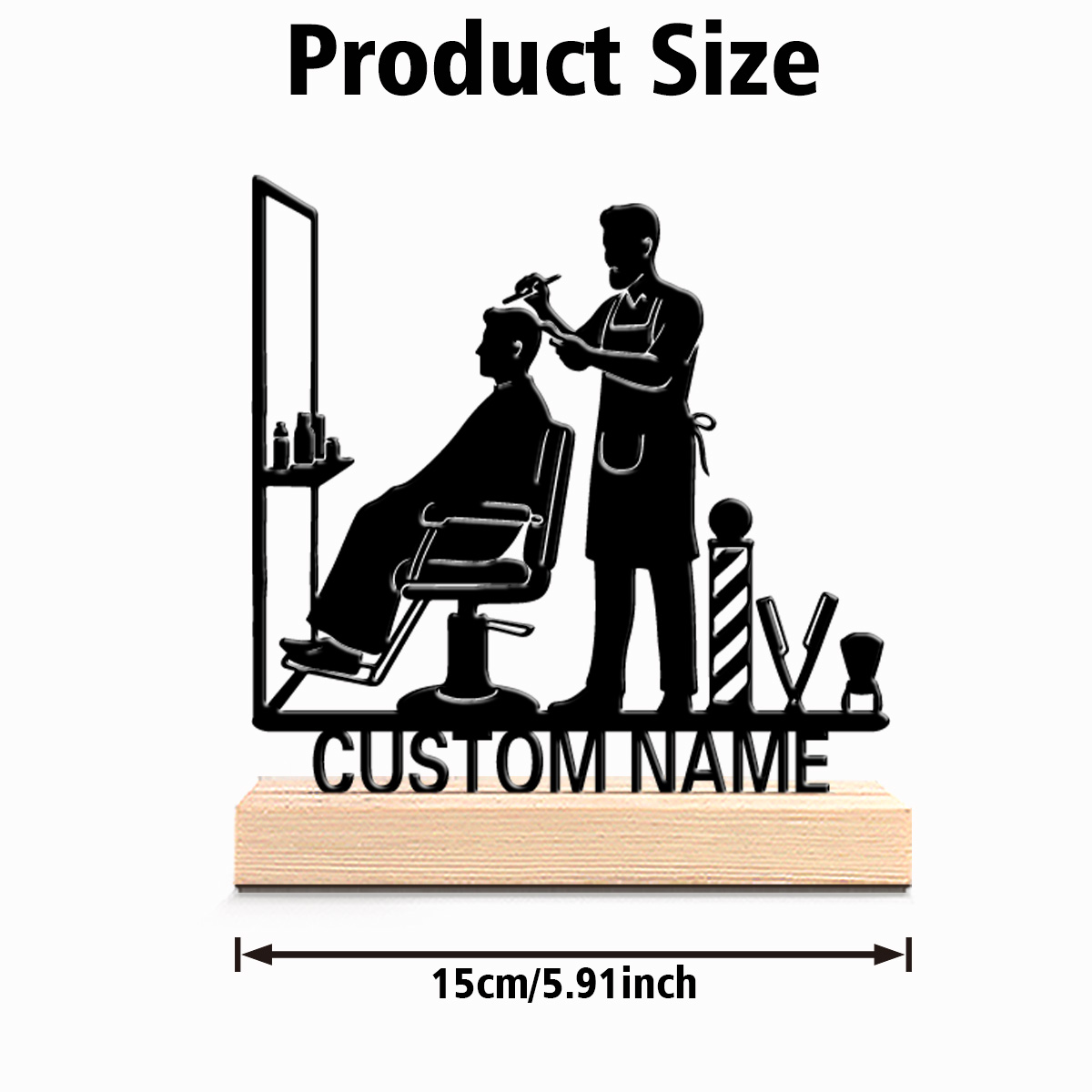 1 pieza de decoración de escri - Hair Care Barber reseña y precio