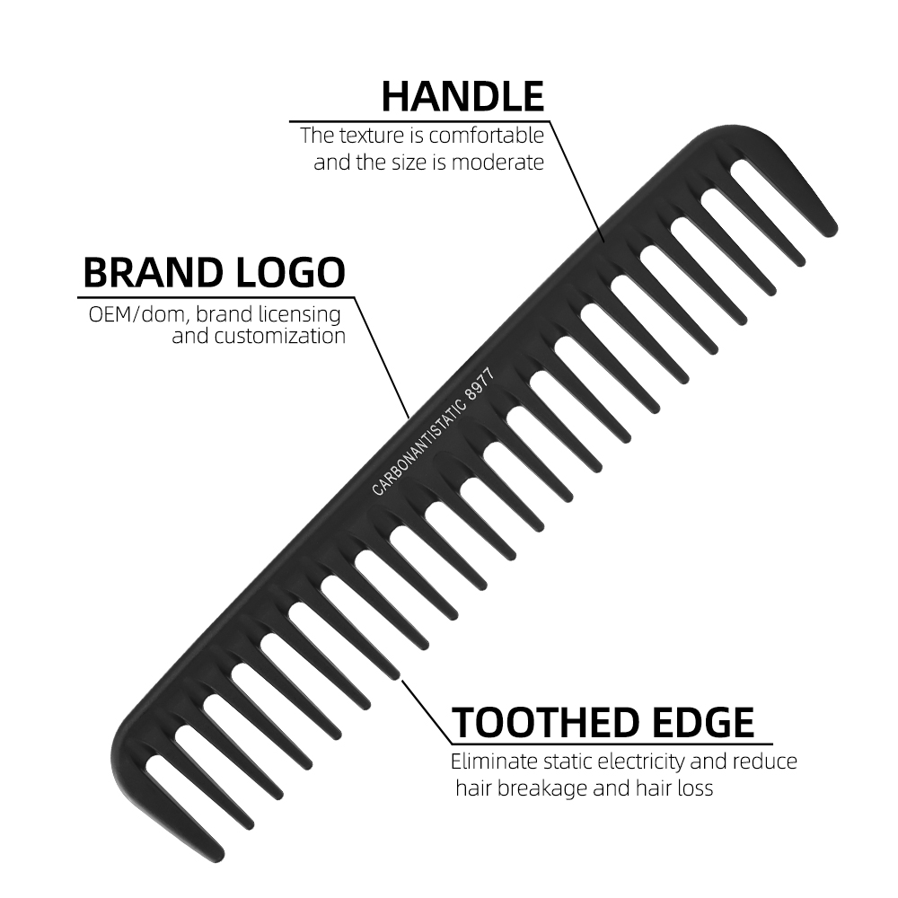 Peine rizado de dientes anchos - Hair Care Wavy Hair reseña y precio