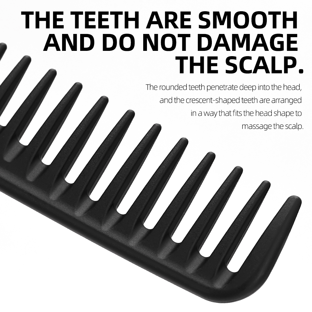 Peine rizado de dientes anchos - Hair Care Wavy Hair reseña y precio