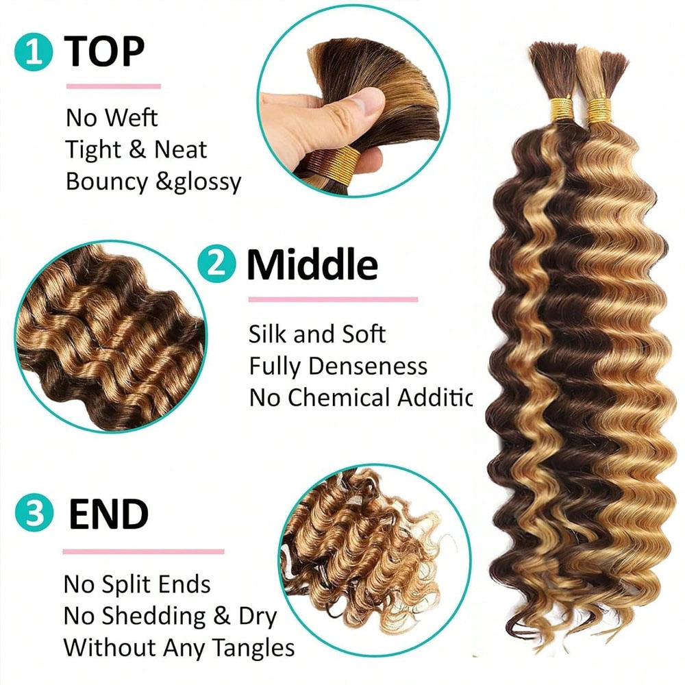 Cabello Humano para Trenzar, 1 - Hair Care Wavy Hair reseña y precio