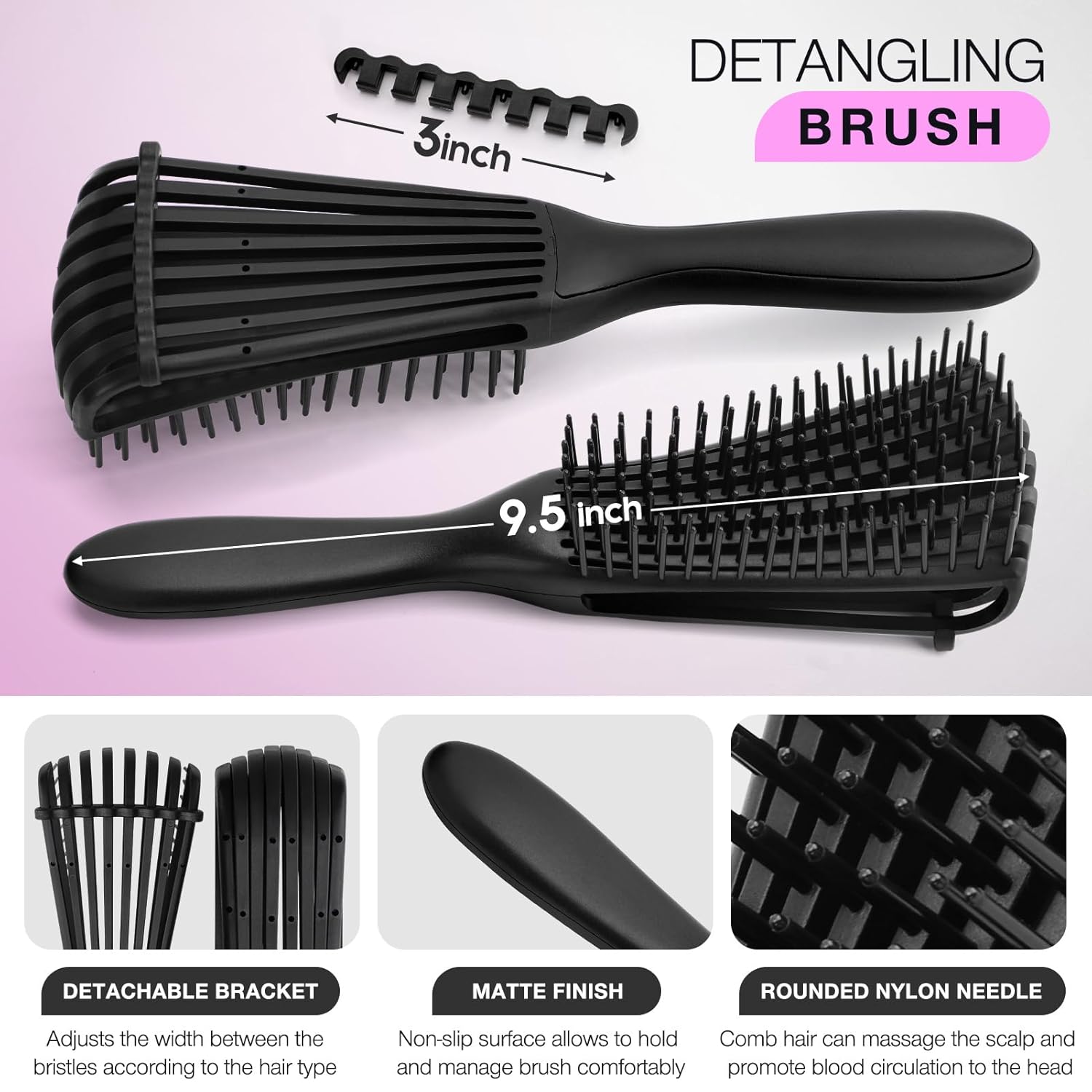 Juego de cepillos desenredante - Hair Care Wavy Hair reseña y precio