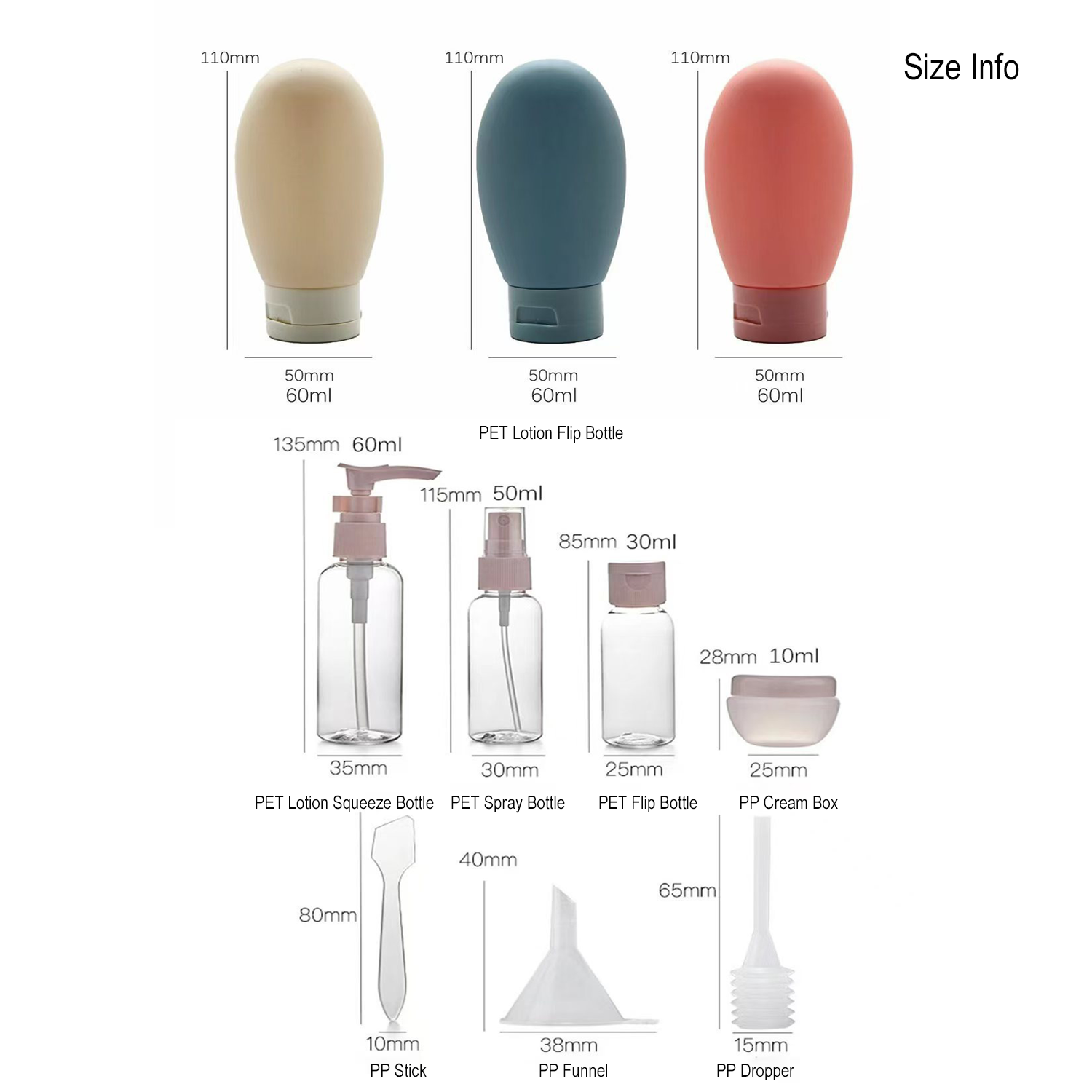 Juego de 11 Botellas de Viaje  - Dry Shampoo Travel reseña y precio